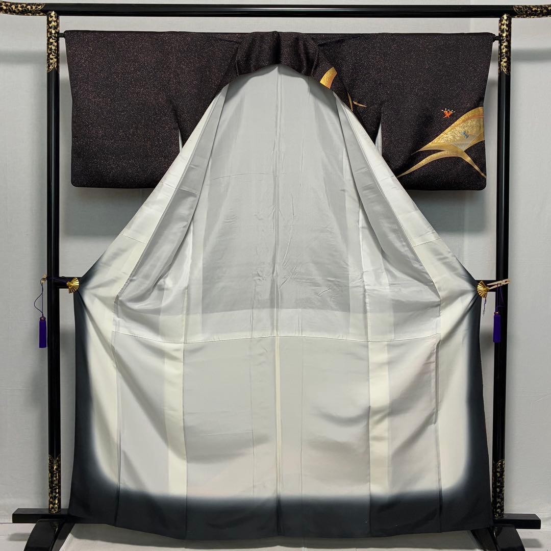 D178 訪問着　宝尽くし　総刺繍　金彩　正絹　着物　袷　極美品