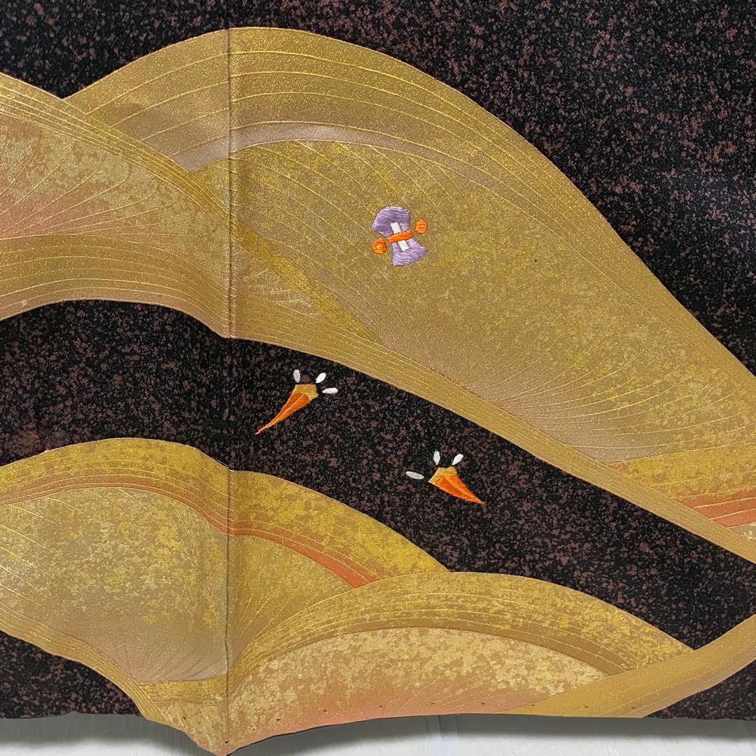 D178 訪問着　宝尽くし　総刺繍　金彩　正絹　着物　袷　極美品