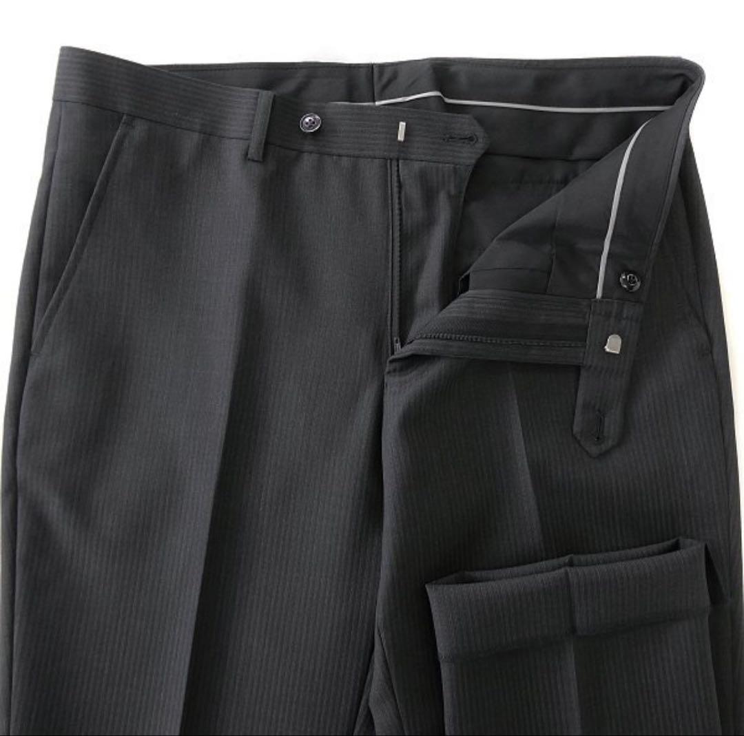 【新品】トラファルド イタリア 秋冬 2パンツ スーツ AB4濃灰 セットアップ