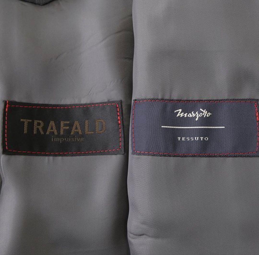 【新品】トラファルド イタリア 秋冬 2パンツ スーツ AB4濃灰 セットアップ