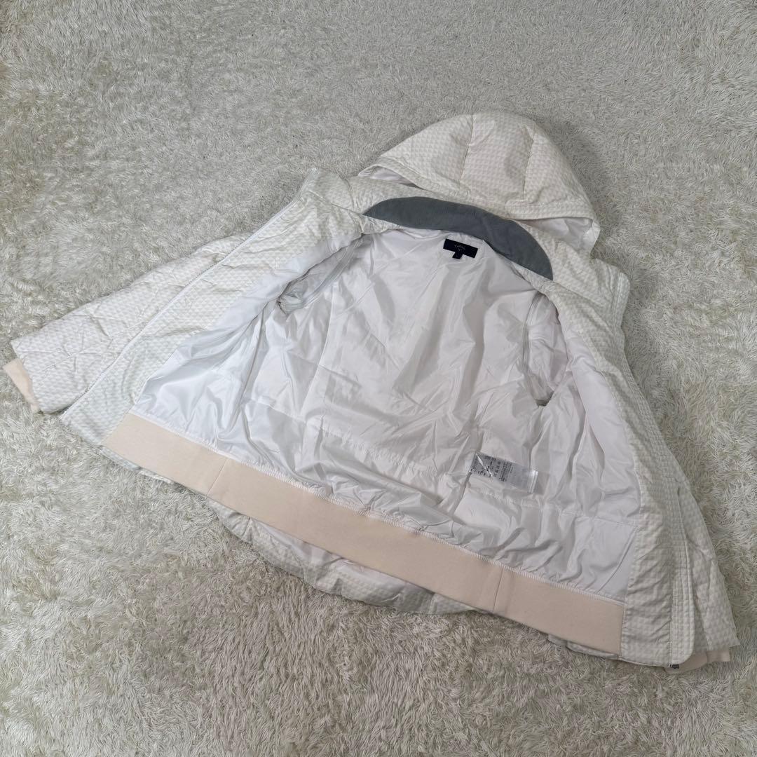 【美品】キャロウェイ　4way　フルジップ　ダウンジャケット　レディース　白　L