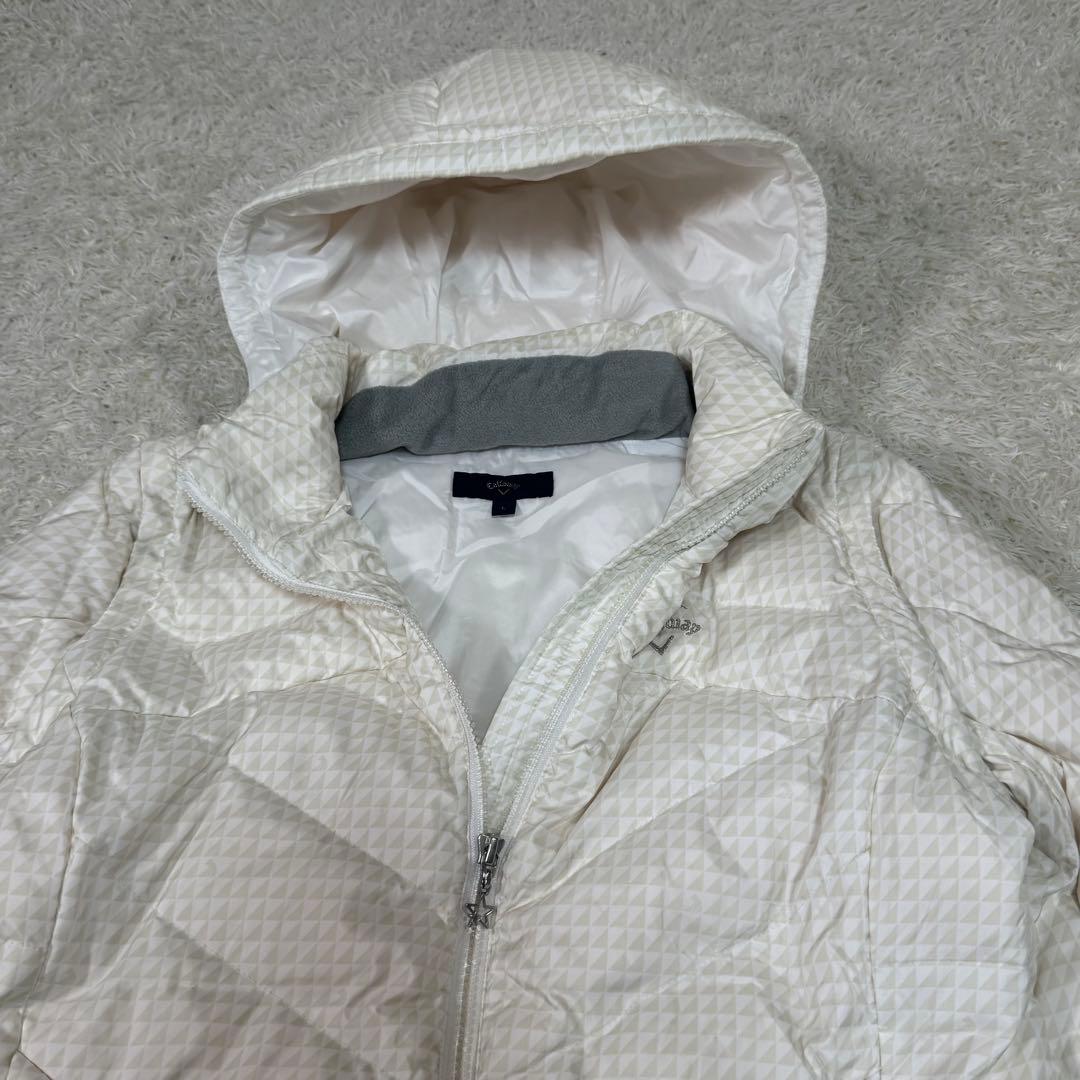 【美品】キャロウェイ　4way　フルジップ　ダウンジャケット　レディース　白　L