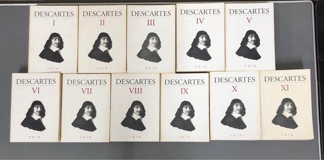 【中古本】デカルト作品集全11巻　フランス語