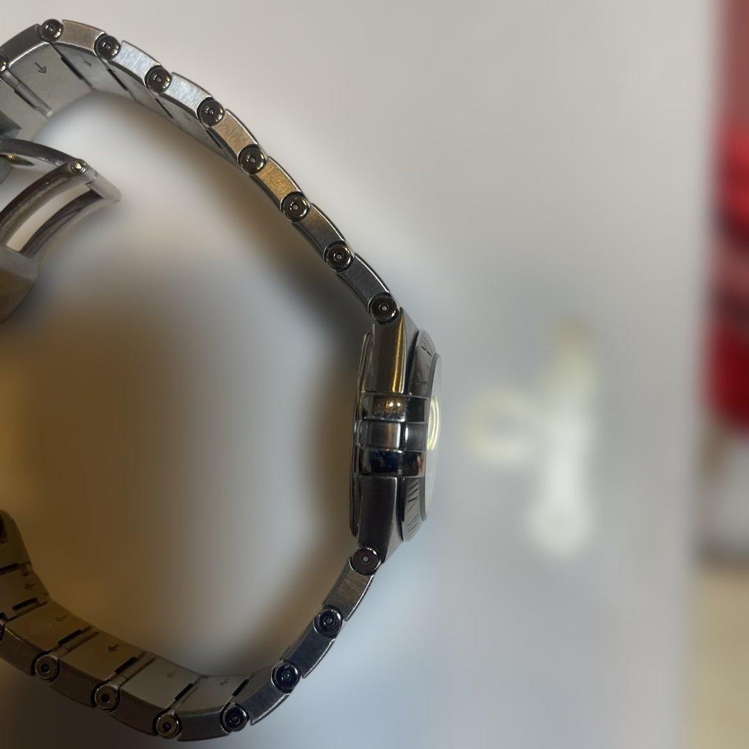 シルバー ステンレススチール クォーツ腕時計