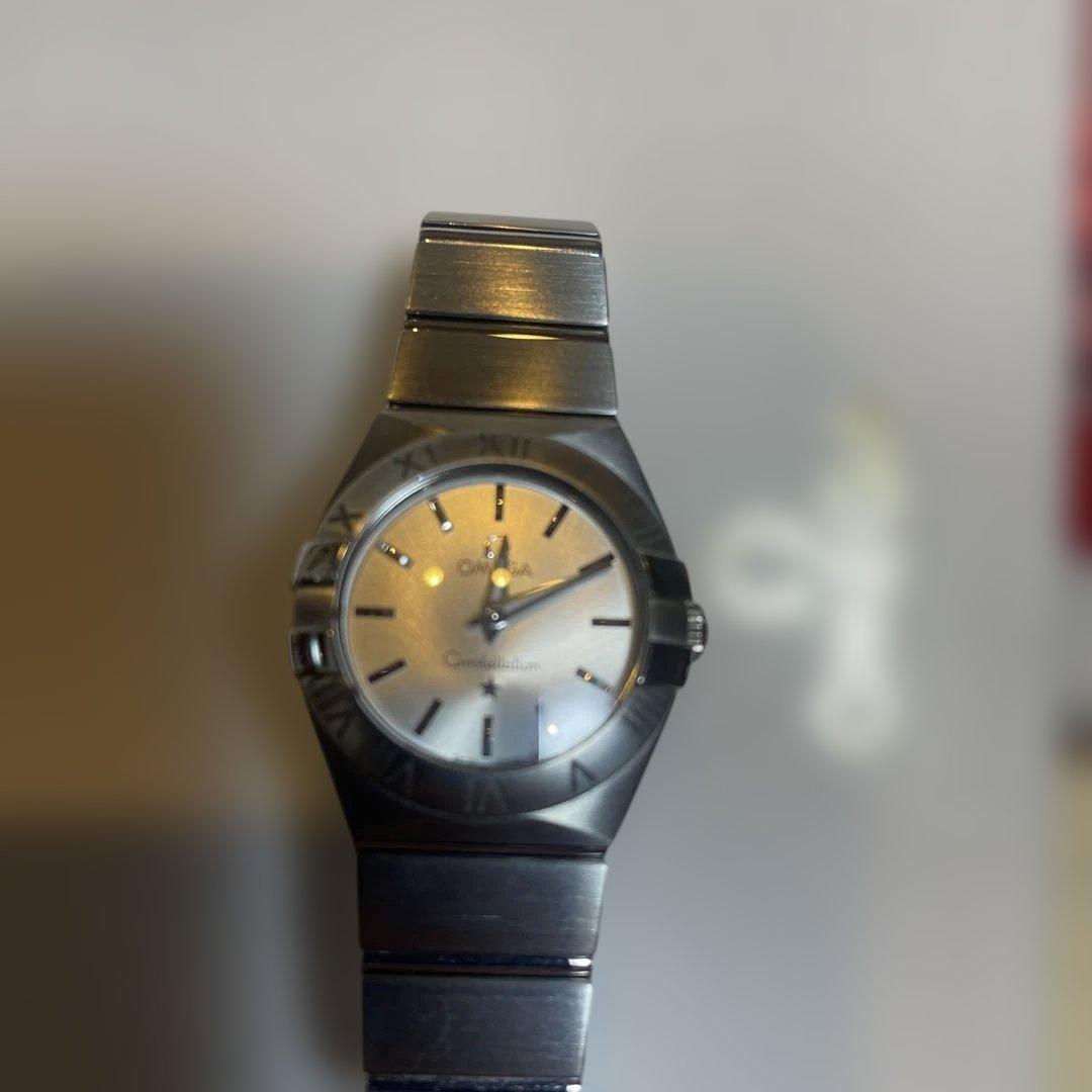 シルバー ステンレススチール クォーツ腕時計