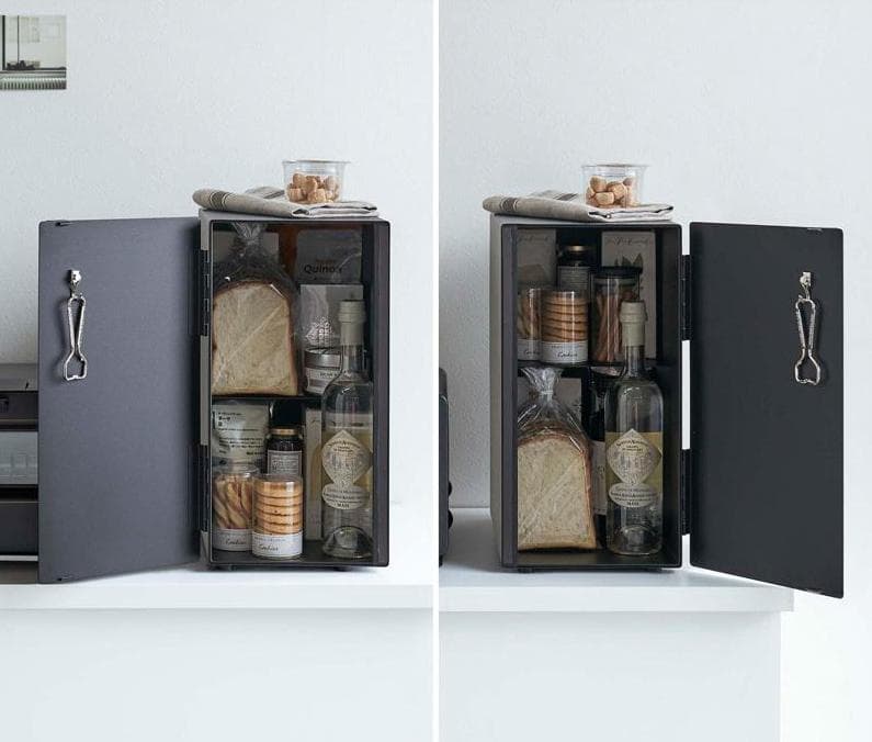 ブレッドケース　スリム　タテ型　パンケース　スチール製　ぱん　タワー 5680