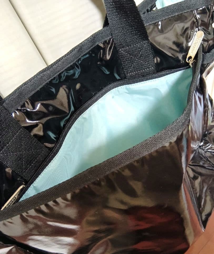 ひとりっぷ×レスポートサック　ライアントラベルトートバッグ　ブラックパテント