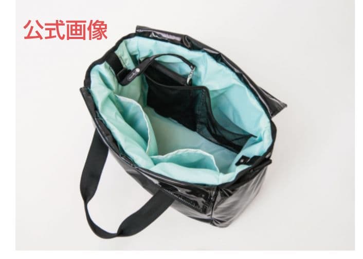 ひとりっぷ×レスポートサック　ライアントラベルトートバッグ　ブラックパテント