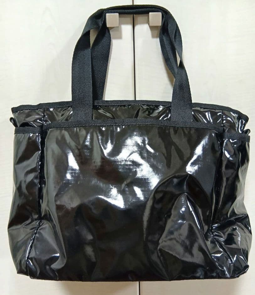 ひとりっぷ×レスポートサック　ライアントラベルトートバッグ　ブラックパテント