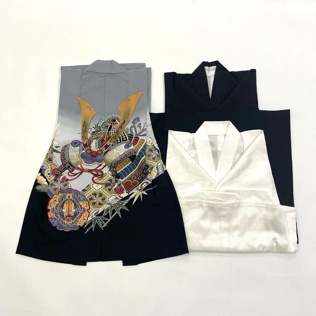 七五三 羽織セット 男の子 羽織 着物 長襦袢 半衿付き 5歳 No.131
