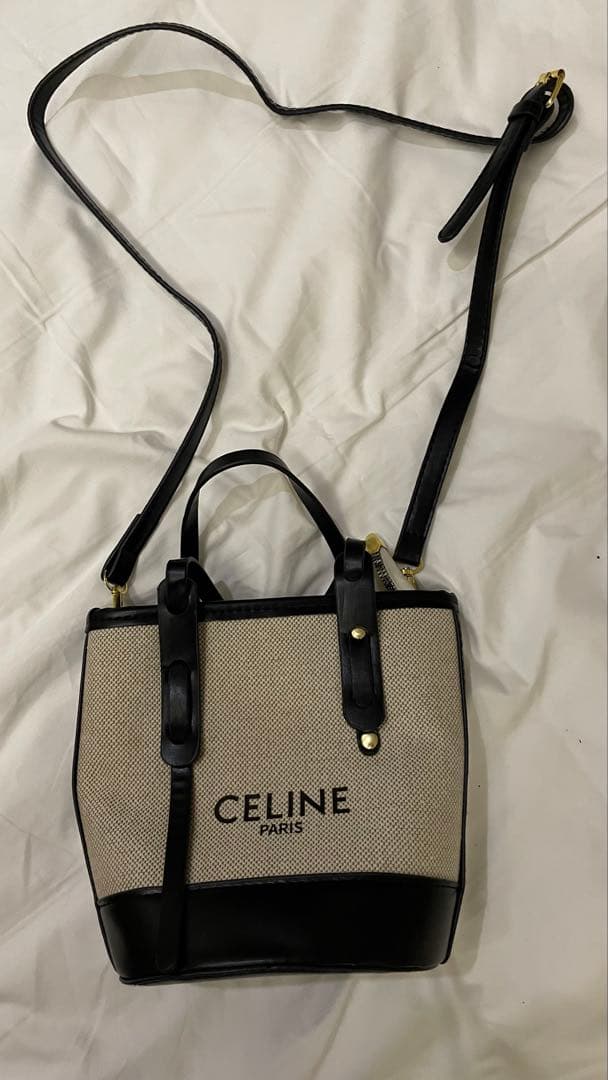 CELINE ショルダーバッグ ベージュ/ブラック