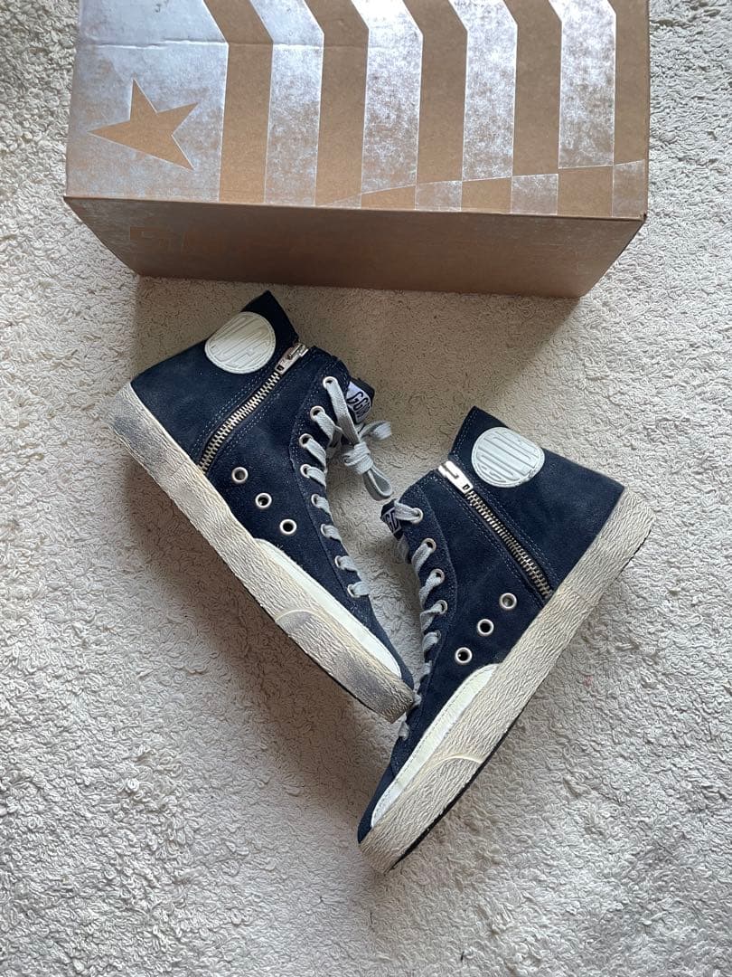 GOLDEN ハイカットスウェードスニーカー 37 24㎝