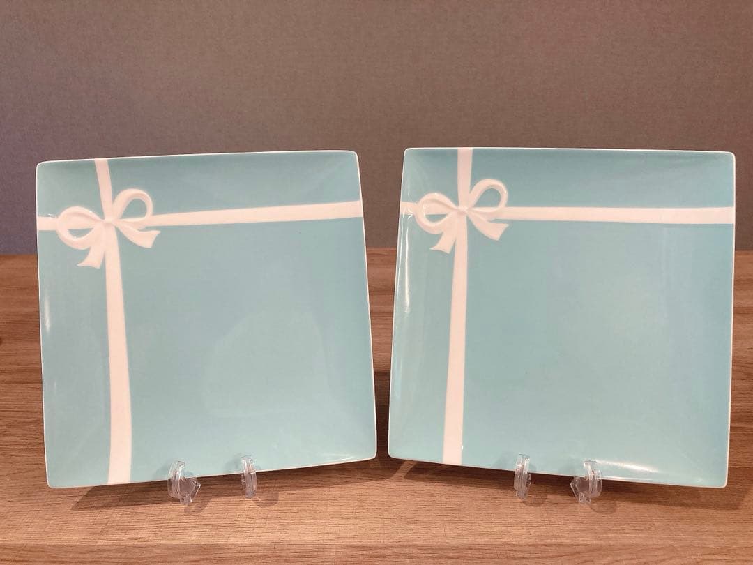 最終値下げです⭐︎新品 ティファニー 大皿プレート ブルーリボン2枚セット