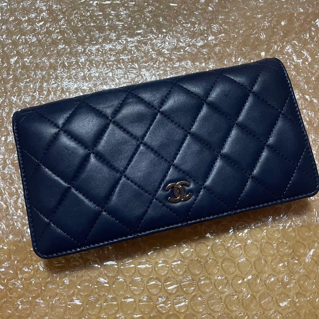 正規品　CHANEL シャネル マトラッセ 二つ折り長財布