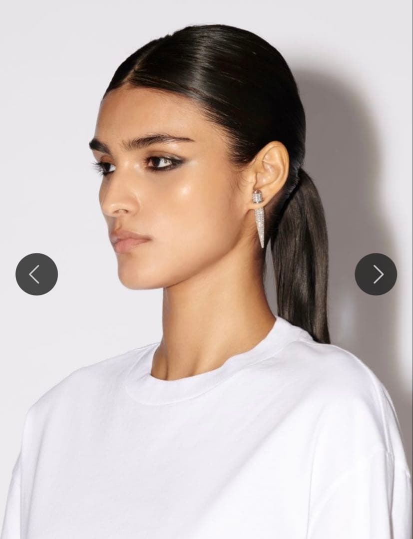 新品未使用　AMBUSH スパイク型クリスタルピアス(片耳用)