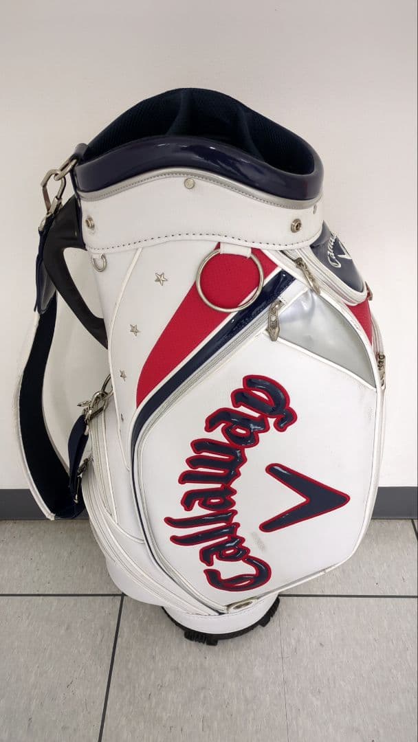 Callaway キャディバッグ ホワイト/レッド/ネイビー