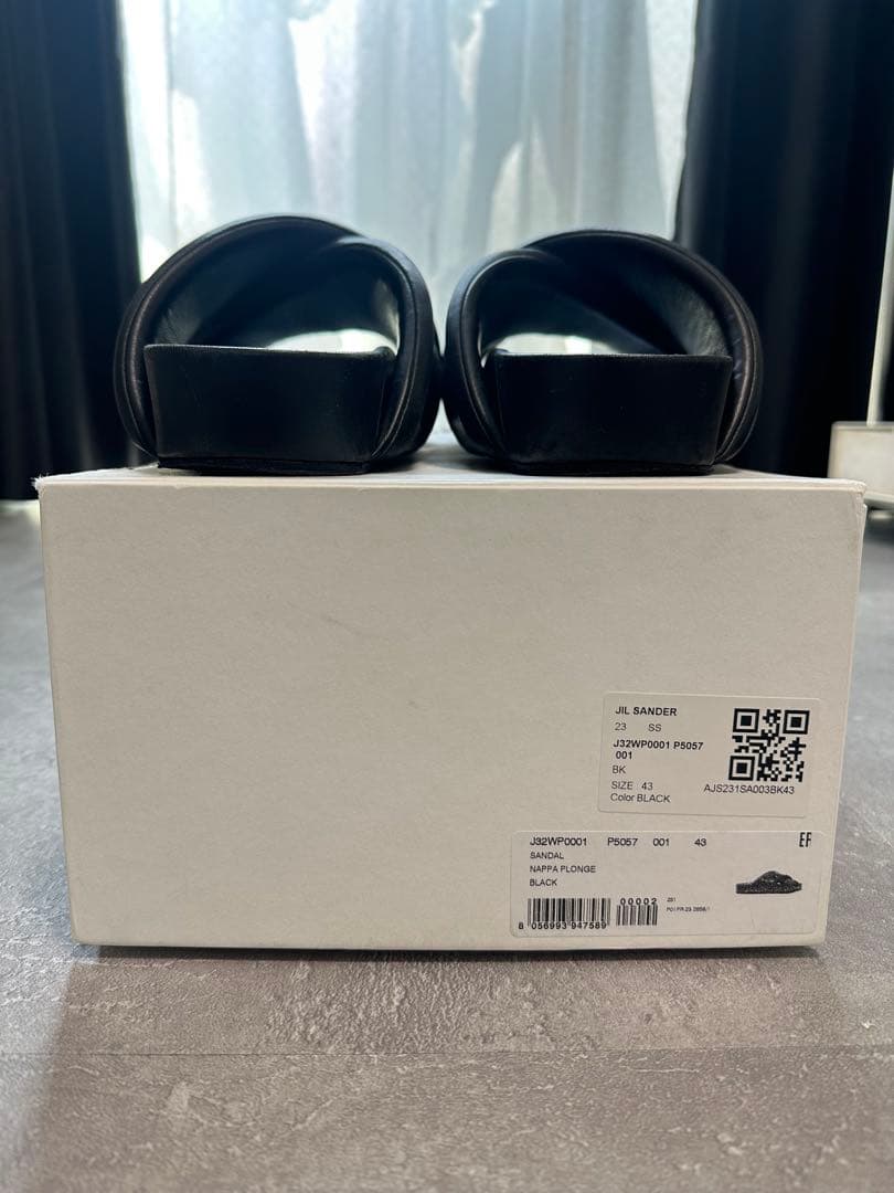 【専用】JIL SANDER ブラック クロスバンドサンダル