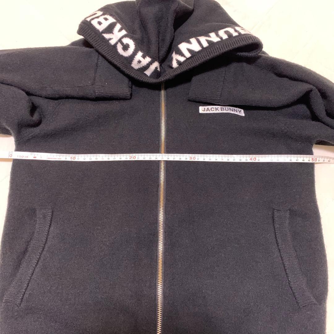 パンダちゃん JACK BUNNY ブラックニットパーカー サイズ1