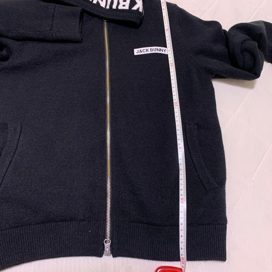 パンダちゃん JACK BUNNY ブラックニットパーカー サイズ1