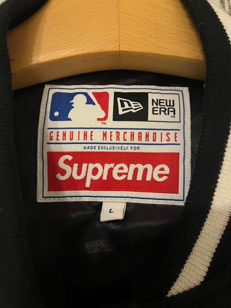 Supreme×New Era® MLB Varsity Jacket ブラック