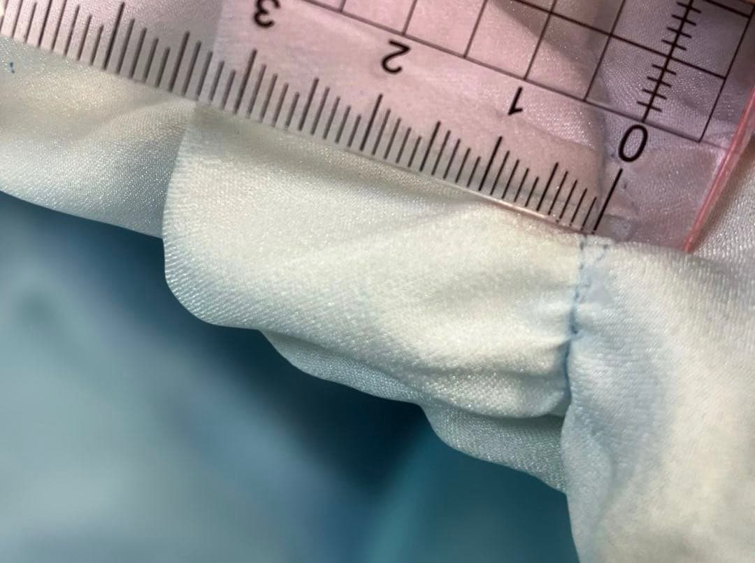 社交ダンス スタンダードドレス 水色 Sサイズ 着丈約114 サピエル