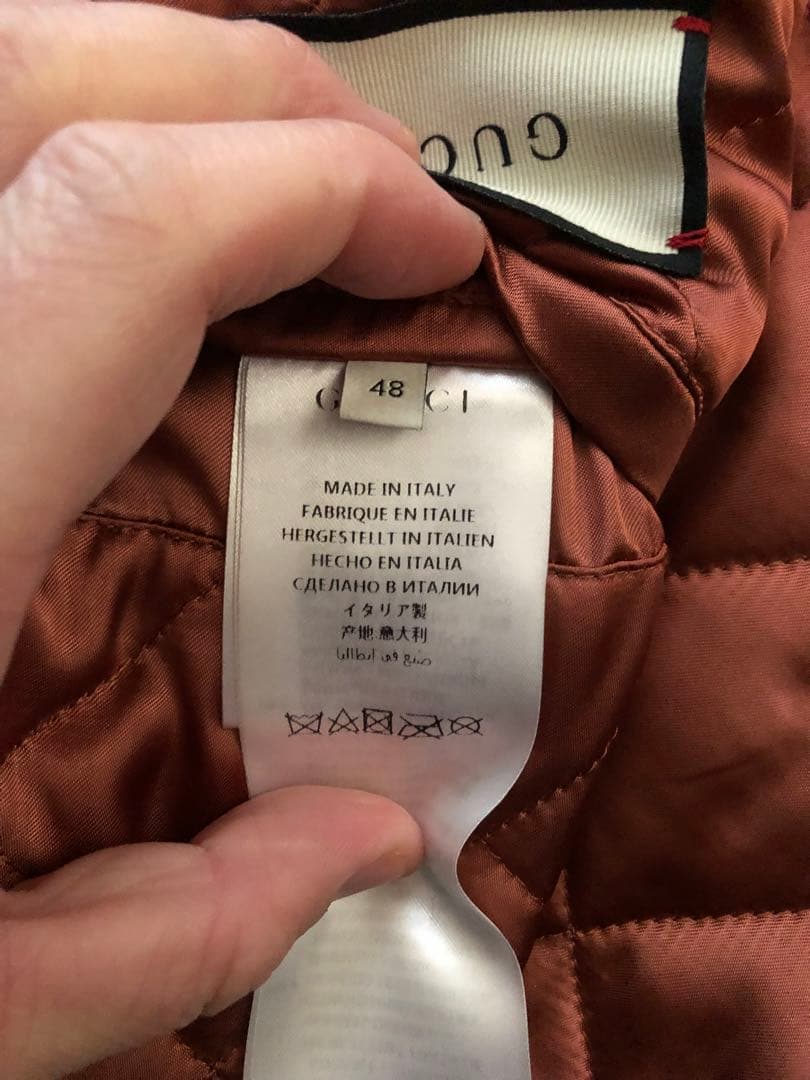 GUCCI タイガー フェルト ジャケット スタジャン グッチ 48