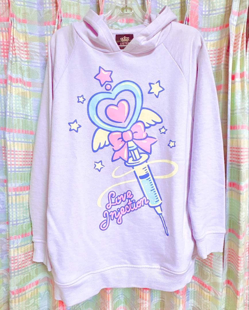 LISTEN FLAVOR パーカー パステル ゆめかわ 古着