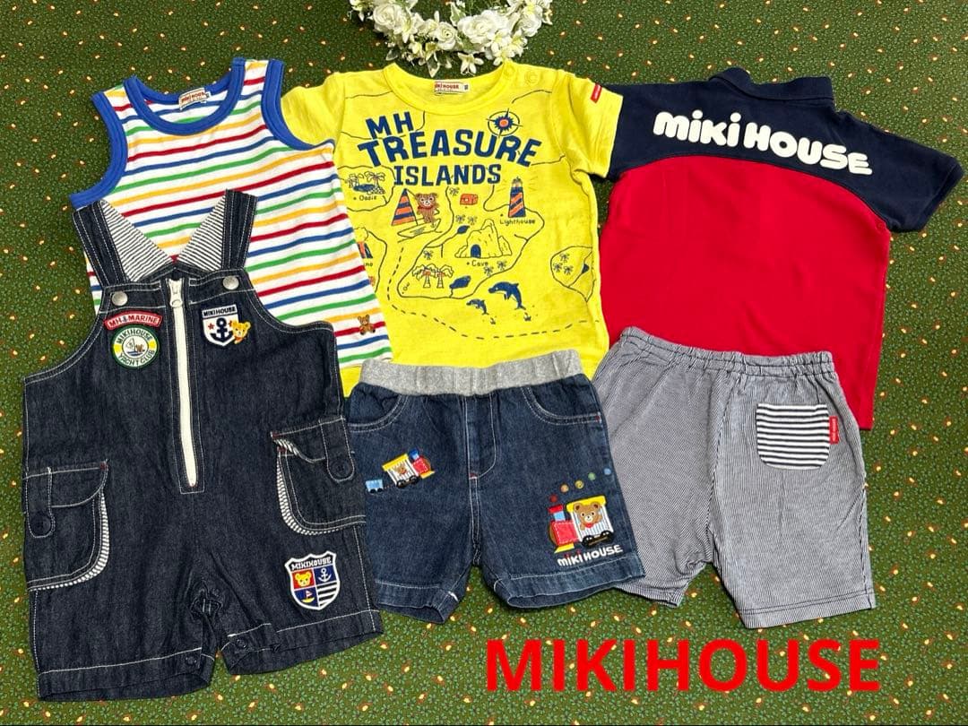 ミキハウス まとめ売り 708090 パンツ Tシャツ ポロシャツ おまとめ