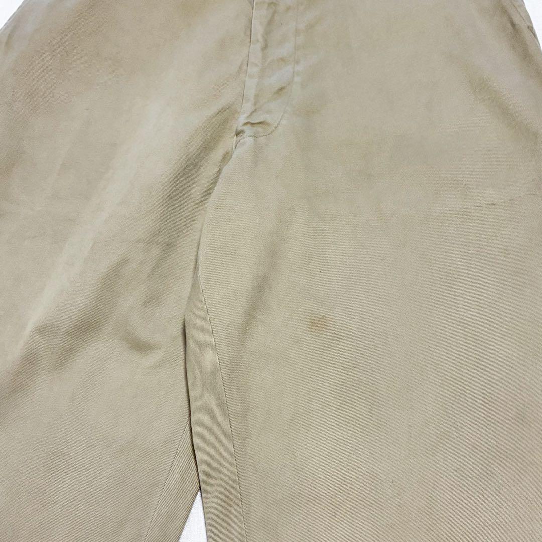 良品 60s 米軍 8.2oz コットン チノパン W33 L28