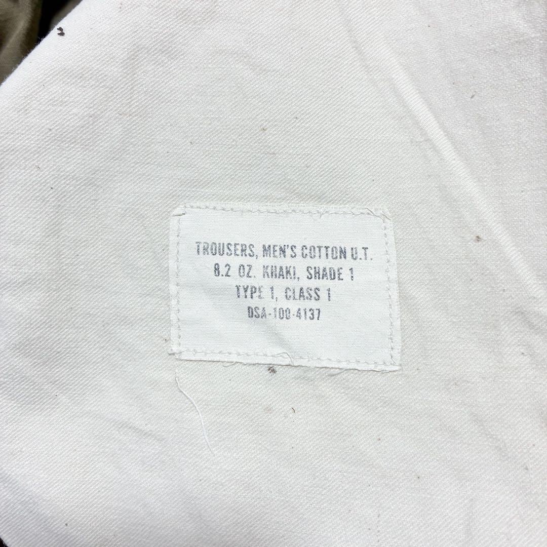 良品 60s 米軍 8.2oz コットン チノパン W33 L28