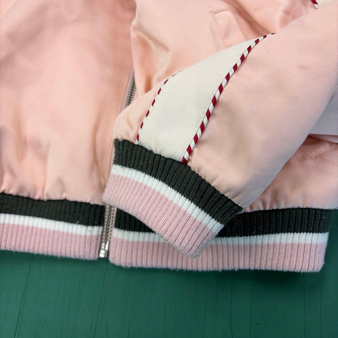 ステラマッカートニー花柄刺繍 ボンバージャケット ピンク