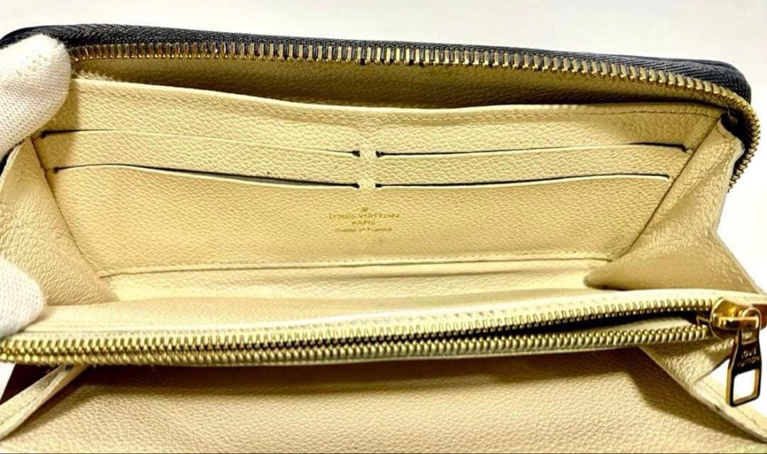 そ*ら様 300円スタート 【美品】LOUIS VUITTON ネイビー 長財布