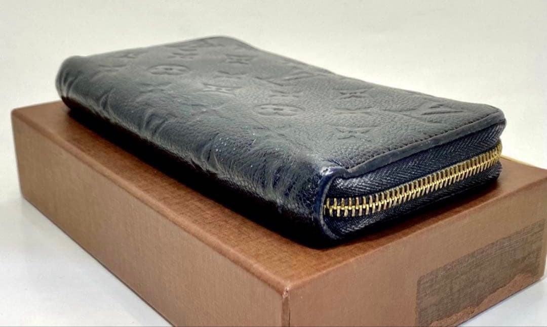 そ*ら様 300円スタート 【美品】LOUIS VUITTON ネイビー 長財布