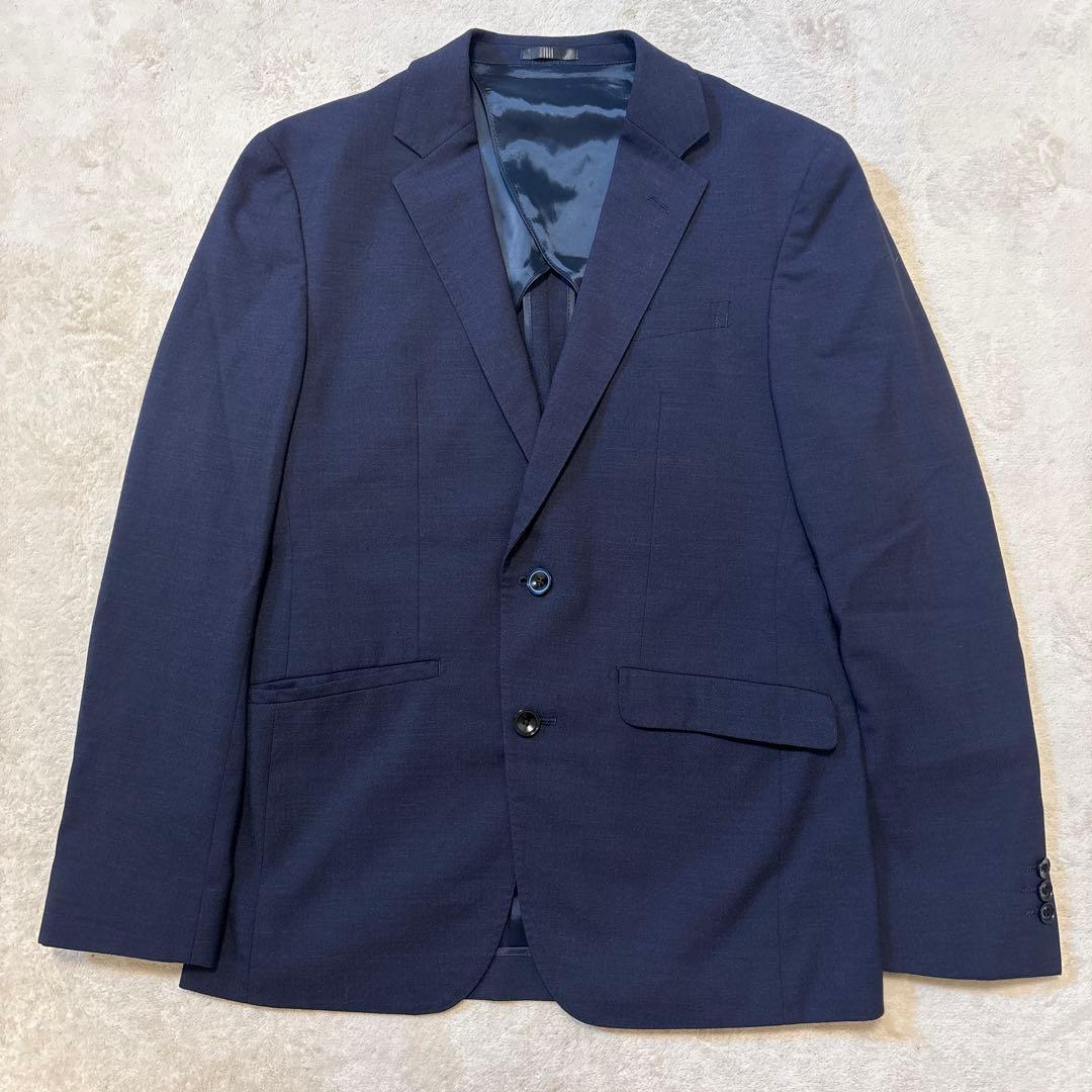 美品⭐️SUIT SELECT 4S セットアップ　ウォッシャブル　ネイビー　A4