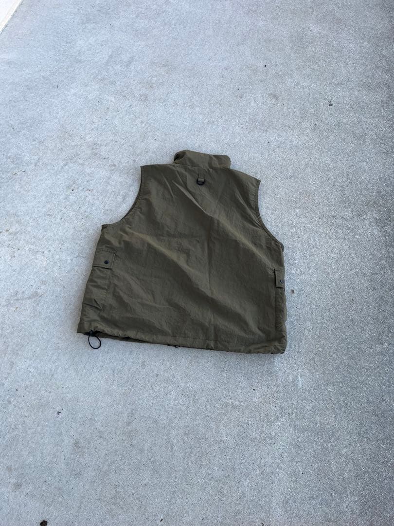 Brook Big Pocket Nylon Vest カーキ　Mサイズ
