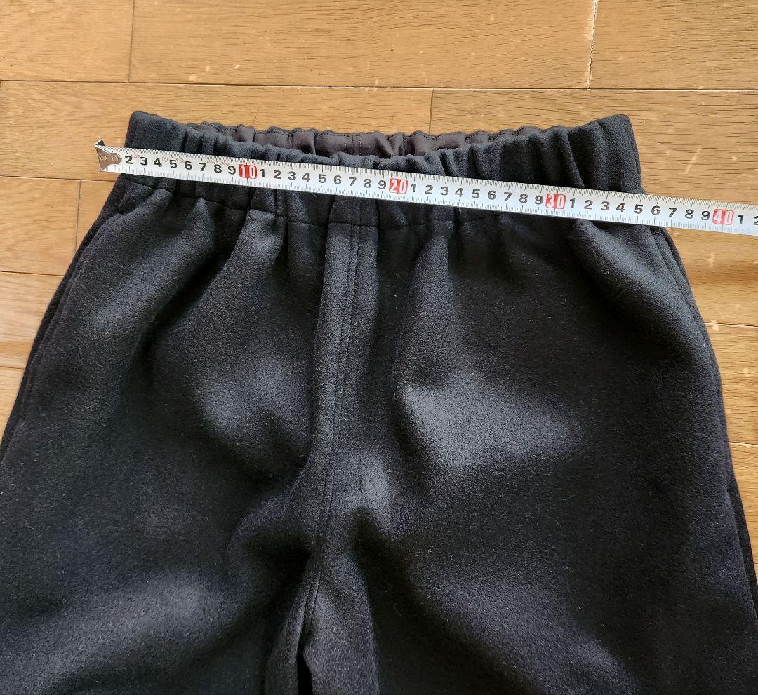 ラムネバルーンパンツ　圧縮ウール黒