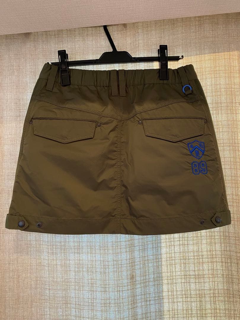 お専用✨新品未使用PGオリーブ色スカート冬用ニットとポリエステル素材の少し綿入り