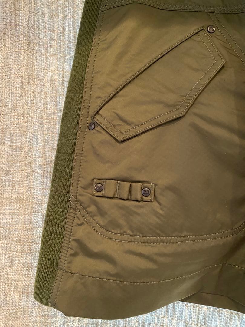 お専用✨新品未使用PGオリーブ色スカート冬用ニットとポリエステル素材の少し綿入り