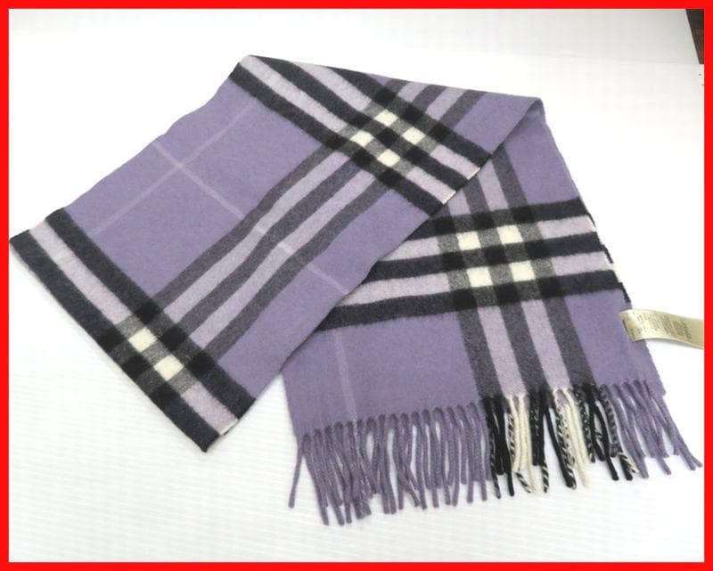 BURBERRY バーバリーカシミヤ100%マフラー中古mマ-679