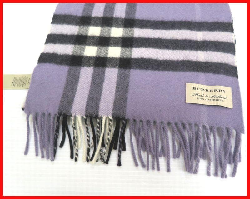 BURBERRY バーバリーカシミヤ100%マフラー中古mマ-679