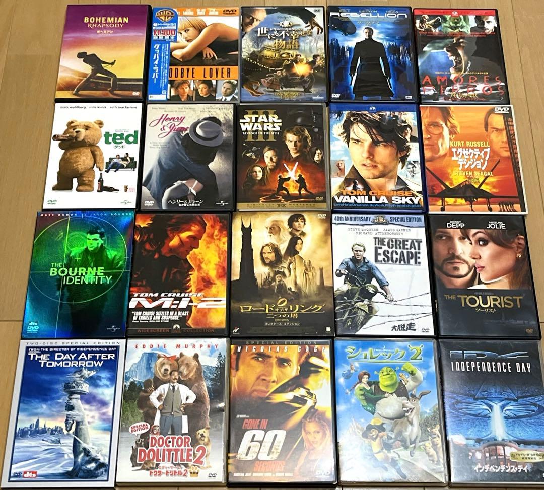中古洋画・邦画・アニメDVD 120枚以上まとめ売り 大量DVDセット