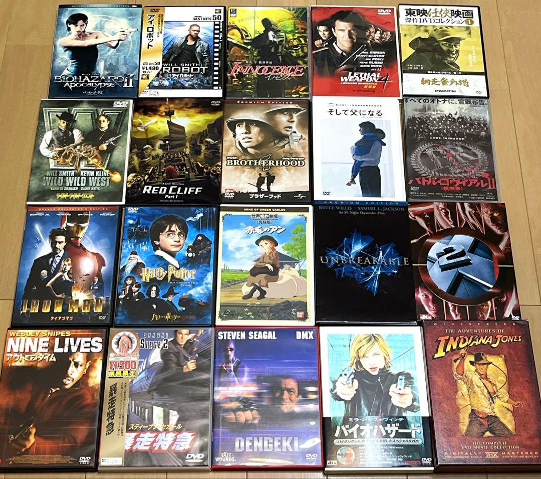 中古洋画・邦画・アニメDVD 120枚以上まとめ売り 大量DVDセット