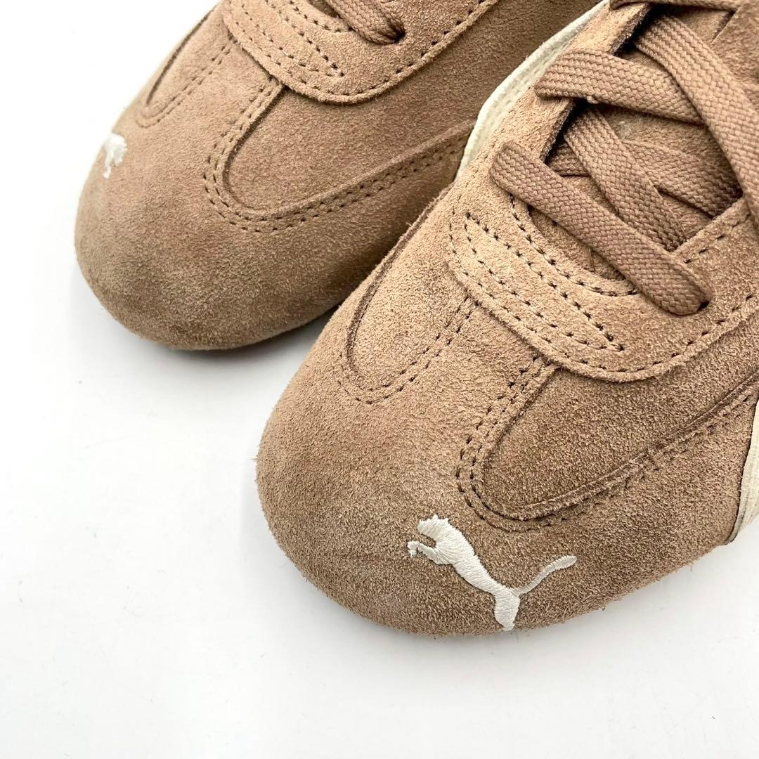 プーマ スニーカー スピードキャット 24.0cm 茶 スエード Y1491