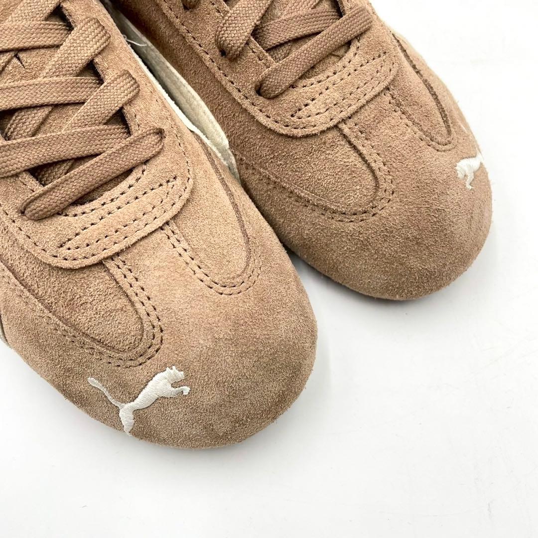 プーマ スニーカー スピードキャット 24.0cm 茶 スエード Y1491