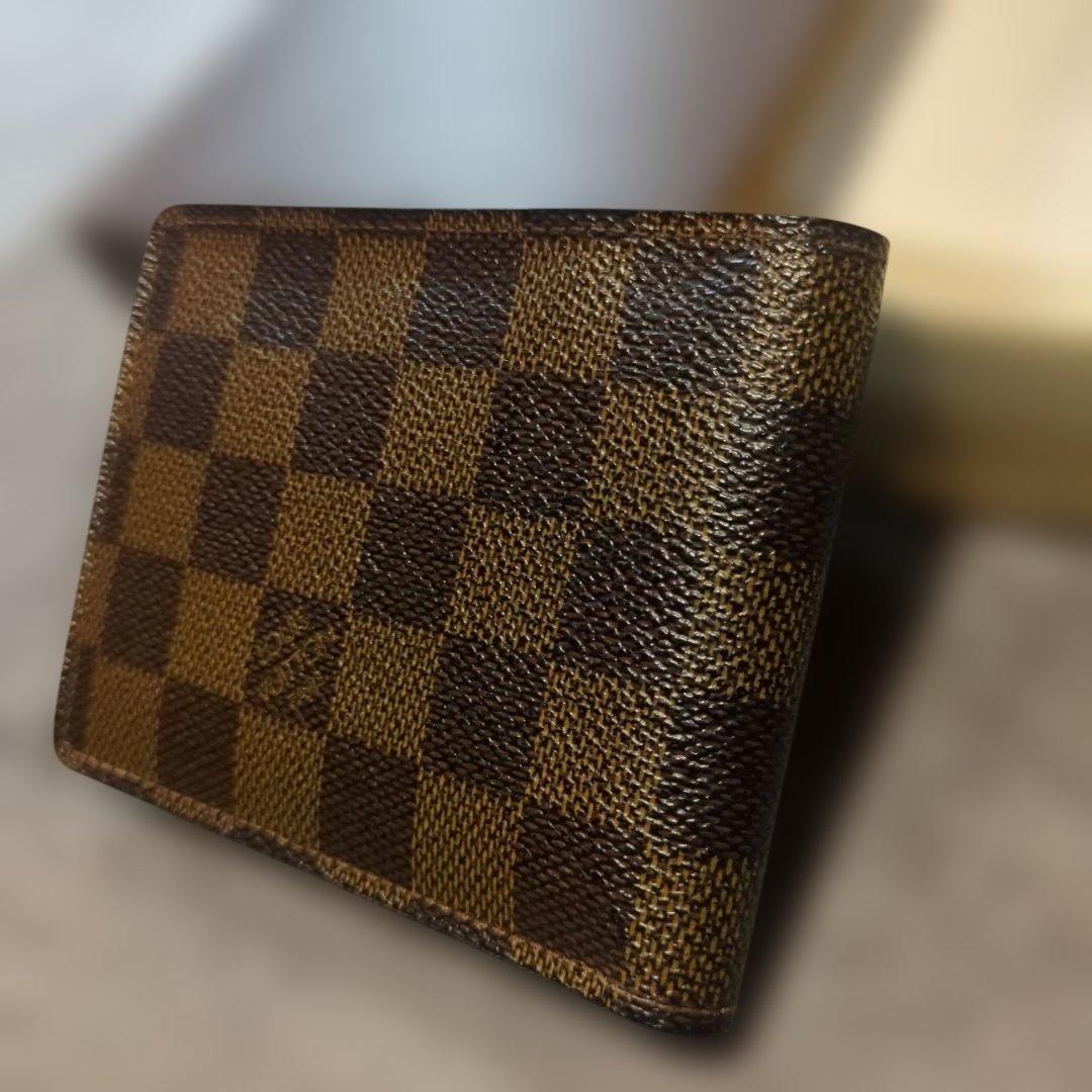美品✨️ルイヴィトン ダミエ⭐️N60895 二つ折り財布⭐️箱・保存袋付