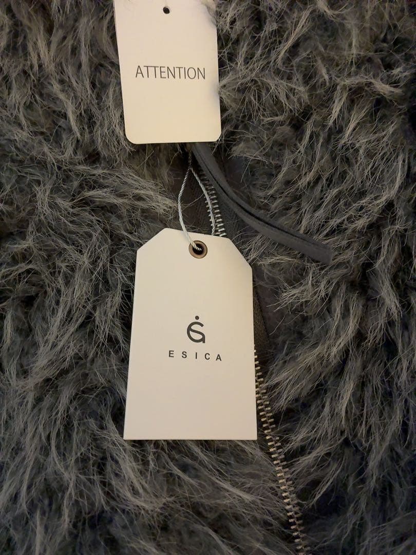 ESICA正規品ミックスシープファースタンドブルゾン