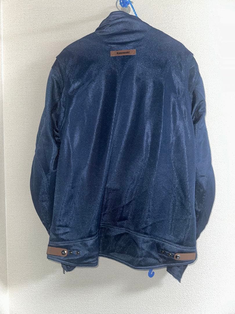 Kawasakiプラザ&クシタニコラボ3L ネイビー　シングルメッシュジャケット