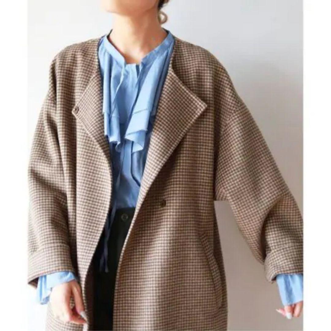 美品✨『SLOBE IENA』ハミルトン リバー ウール ショート コート F