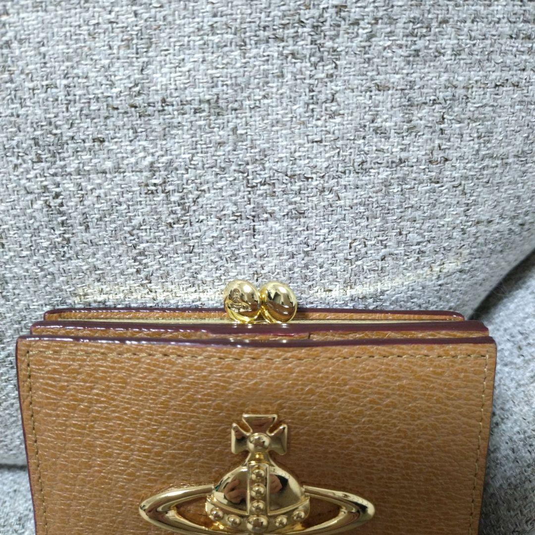 VivienneWestwood オレンジ レザー 二つ折り財布