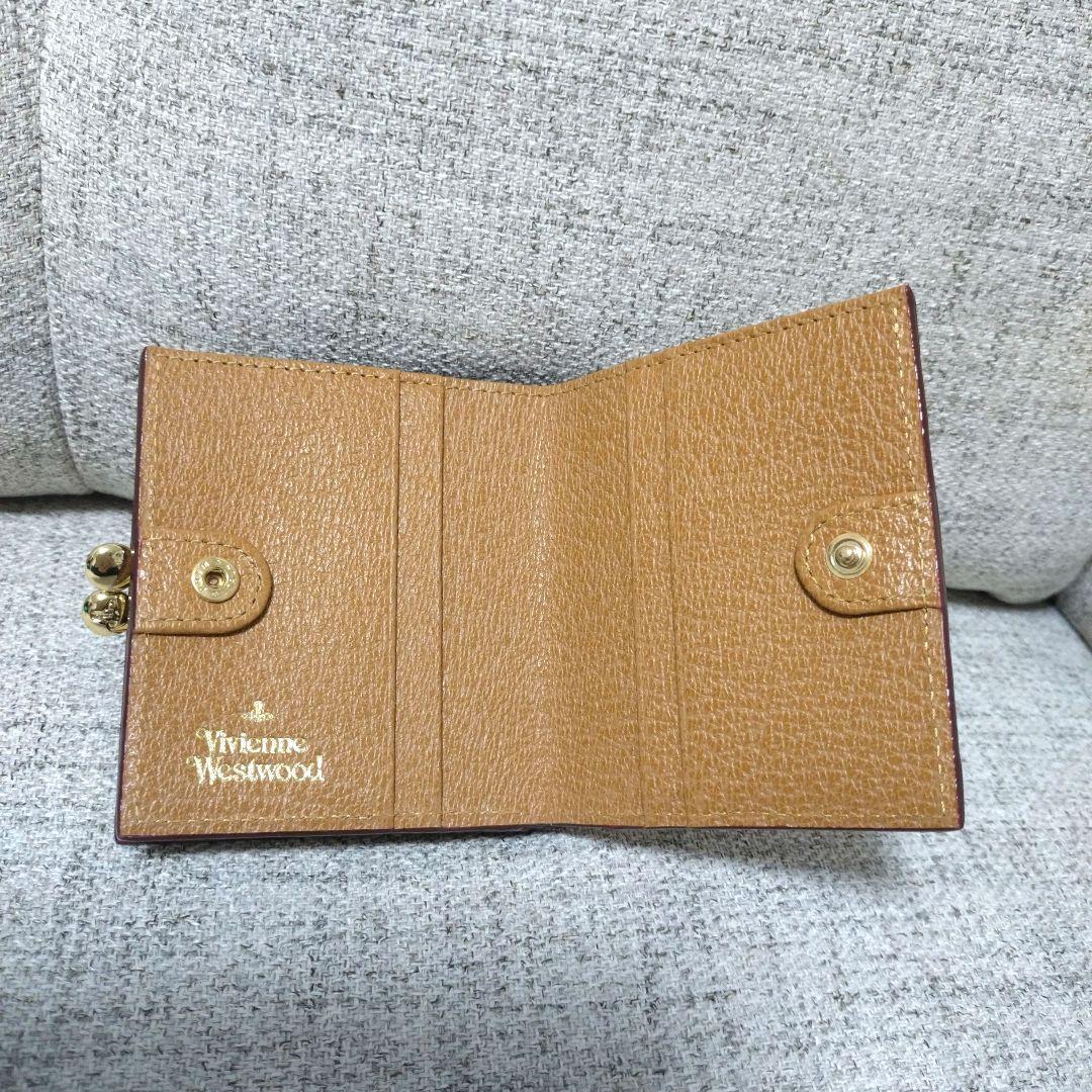 VivienneWestwood オレンジ レザー 二つ折り財布